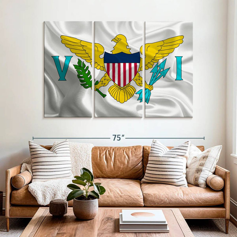 Borges United States Virgin Islands Flag, 42" H x 65" W