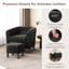 Chaise d'appoint rembourrée avec repose-pieds tonneau-413175152
