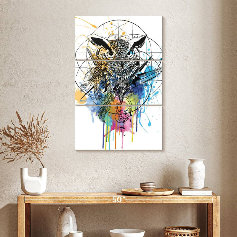 Brampt Boho Owl, 38" H x 24" W