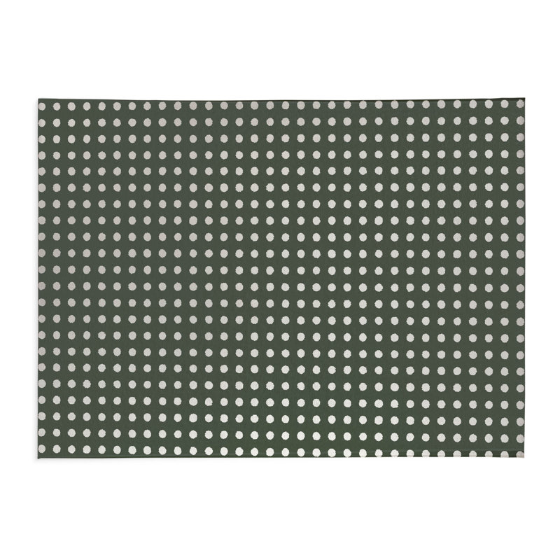 Tapis de bureau Dot Dot, L 7 pi x L 5 pi, Chimichurri