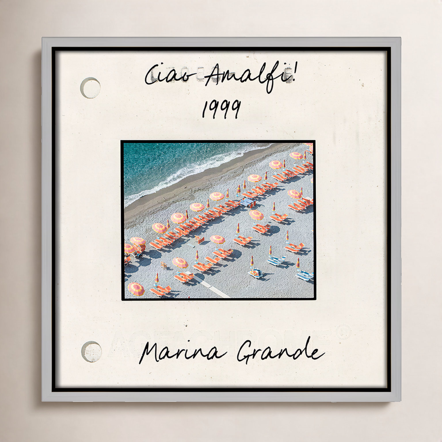 Ritona "Amalfi, Italy - Marina Grande" Print, Silver Floater Framed Canvas, 13.5" H x 13.5" W x 2" D