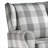  Classic Gray Fabric Glider Swivel Arm Chair, Smooth Swivel Function for Living Room and Nursery Use