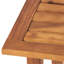 Table d'appoint pour piscine, en bois, à lattes, H 19,22 po x l 15 po, P 19 po