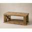 Table basse en bois massif avec tablette Mercantile