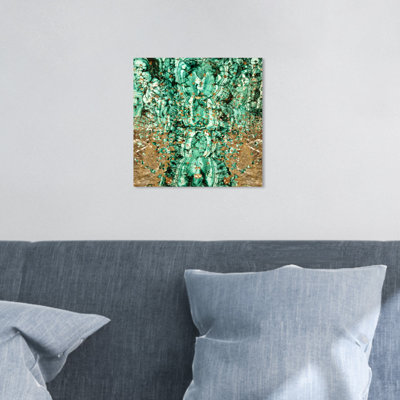 Emerald Sparkle Painting on Canvas