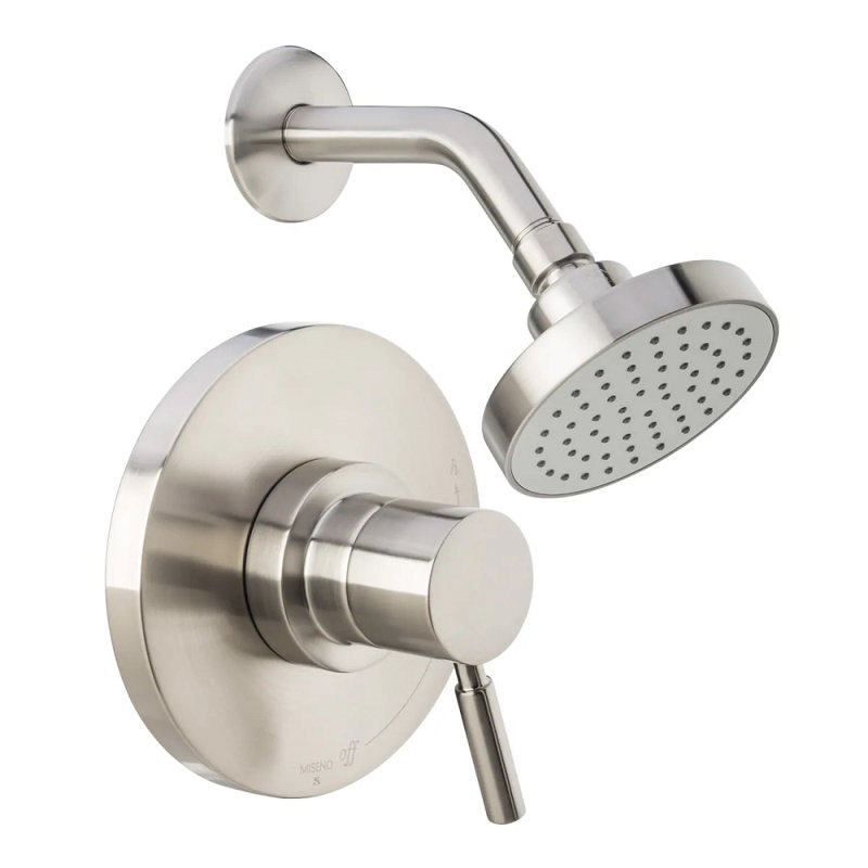 Pomme de douche en pluie complète, Nickel brossé