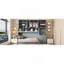 Lit escamotable mural avec placard, tiroirs et bureau Murphy
