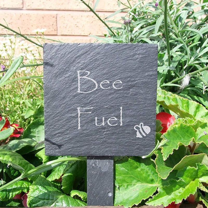 Woodbranch Stone Plants & Flowers Garden Sign