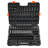 Impact Sockets Set 130PCS 6-Point 3/8" & 1/2" Drive Bit Ratchet Tool Kit