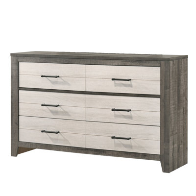 Commode 1 pièce commode à deux tons avec tiroirs de rangement pratiques