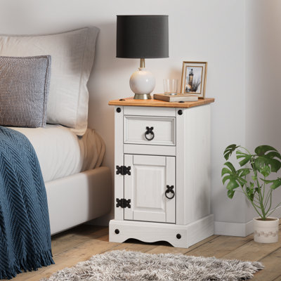 Pembrey 35cm W Solid Wood Bedside Table