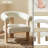Mamanbai Upholstered Barrel Accent Chair Armchair-556493556