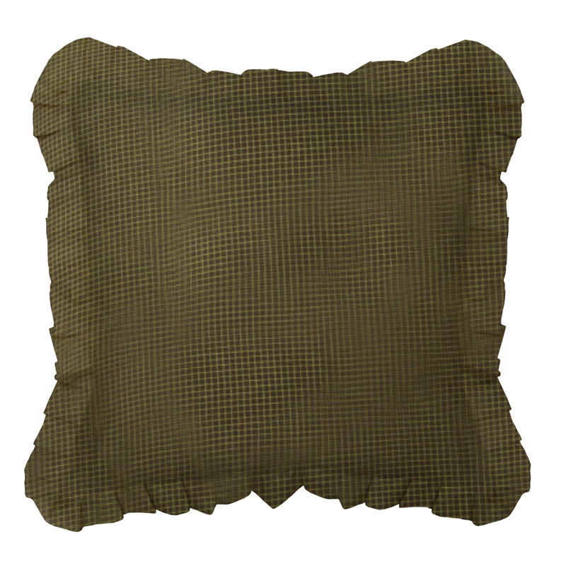 Plaid Cotton Euro Sham with Zipper Closure