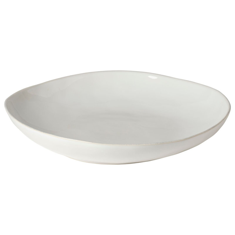 Grand bol de service Livia, Blanc / Blanc