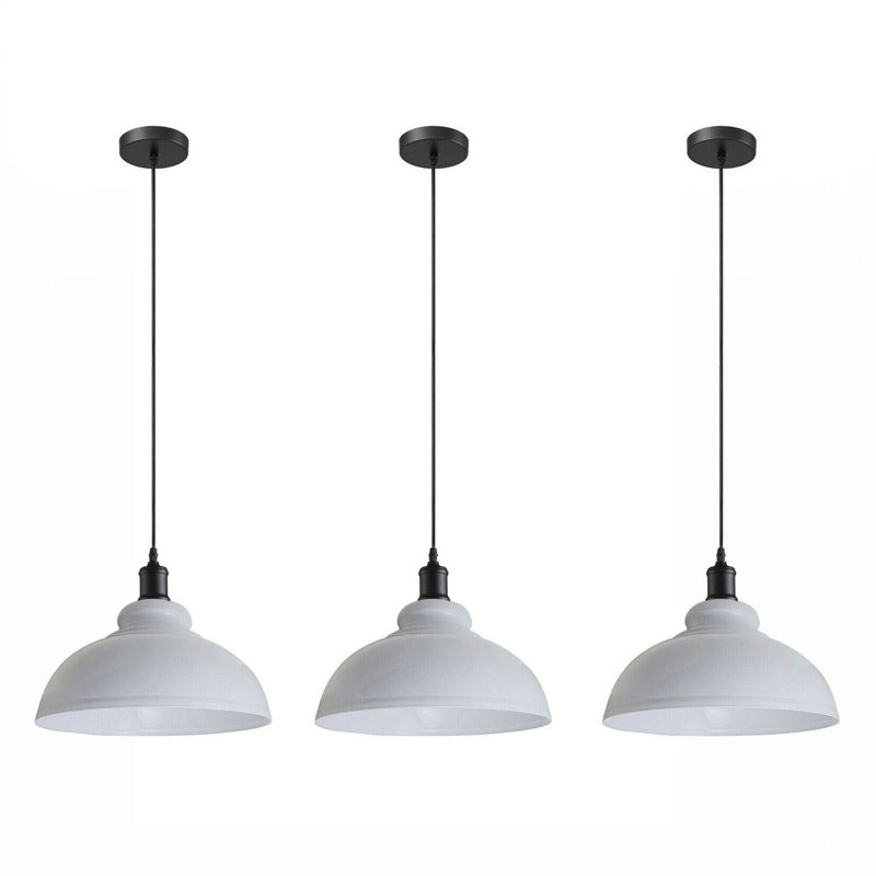 1 - Light Dome Pendant, Yes, White