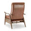 Fauteuil inclinable à accoudoirs en bois caramel-1078011982