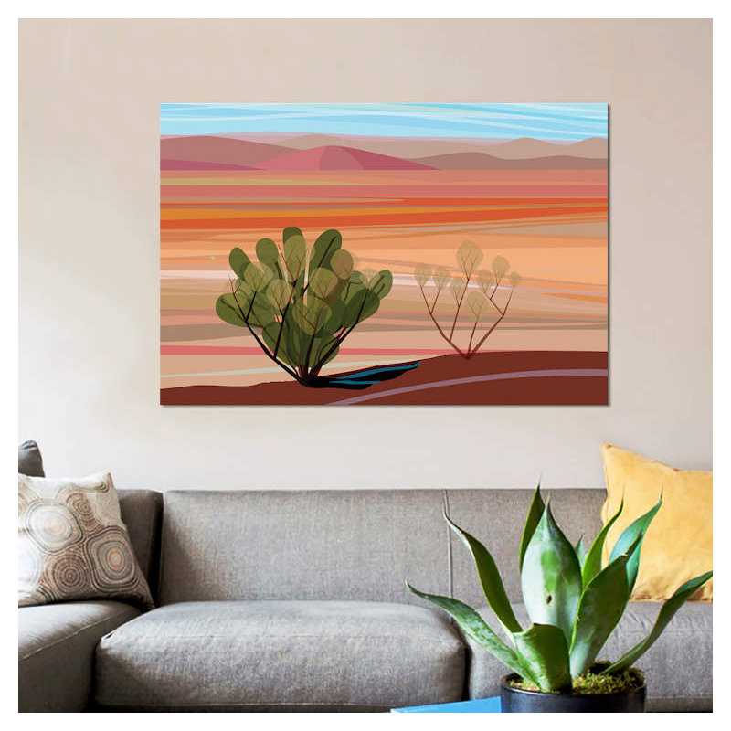 « mojave désert, horizontal », impression sur toile tendue, H 18 po x l 26 po x P 1,5 po