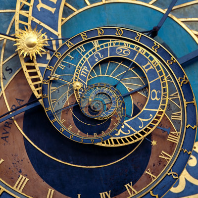 Medieval Astronomical Clock by Cosmin4000 - Wrapped Canvas Print