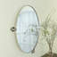 Miroir de salle de bain ovale pivotant en métal chromé l 20 po x H 30 po Aura-68333618