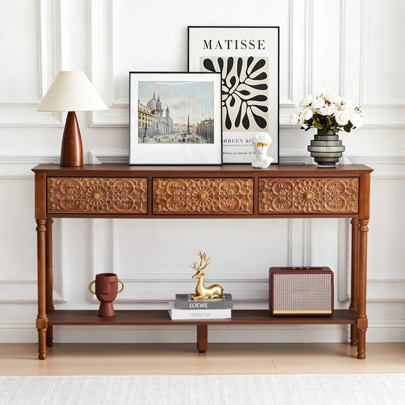 Console luxueuse de style américain, Brun