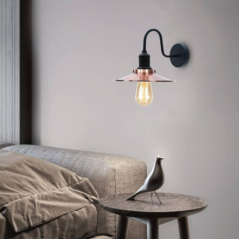Southard 1-Light Wall Lamp with Arm, Copper