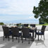 Fionnula 8-Person Rectangular Patio Dining Set with Sunbrella Cushions