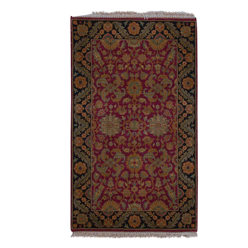 Handmade Cotton and Wool Oriental Area Rug