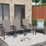 Taline Metal Outdoor Dining Armchair