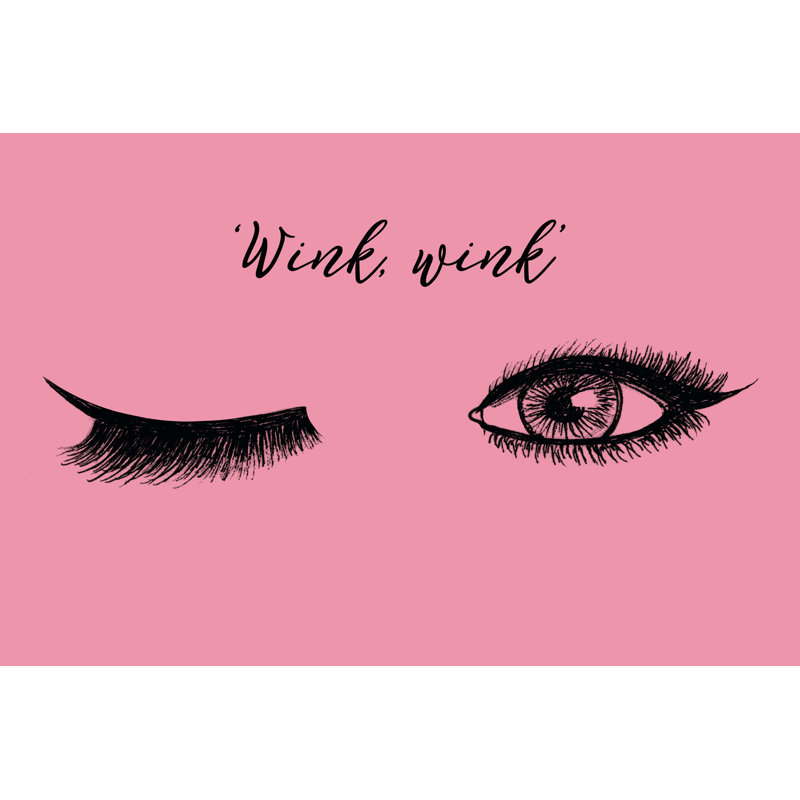 Lash Chat IV by Alicia Ludwig - Wrapped Canvas Art Prints, 30cm H x 46cm W x 3.8cm D