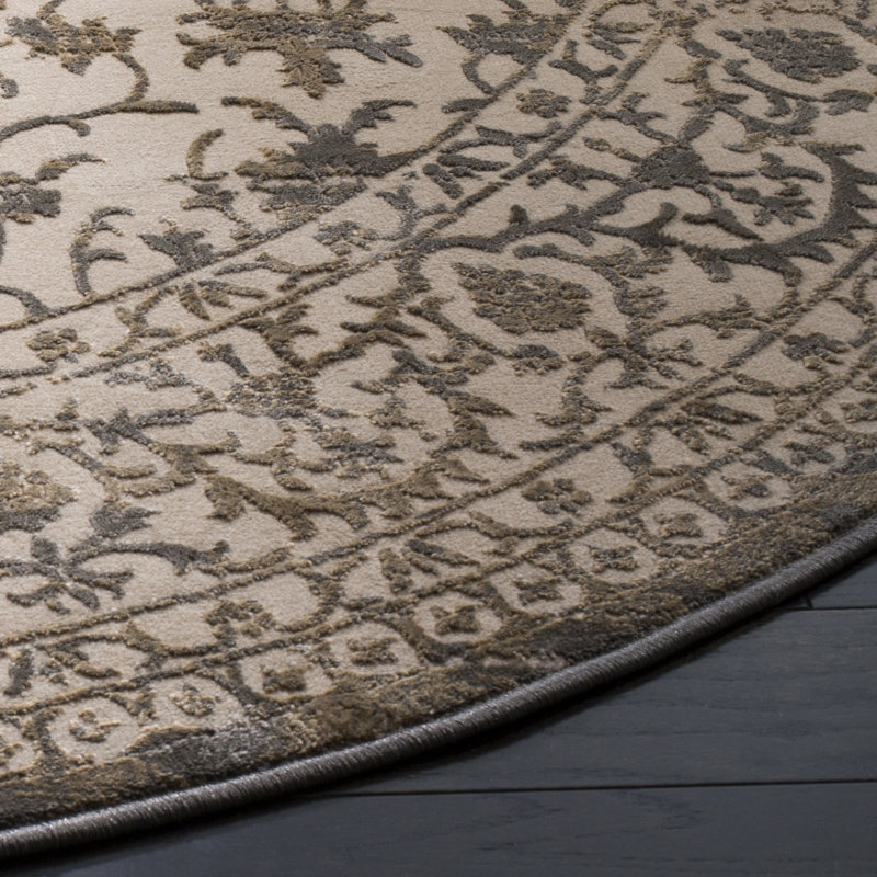 Tapis floral Tuthill Performance, Rond 6 pi 7 po