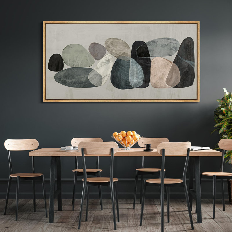 Forme Mid-Century, élégance abstraite, formes contemporaines en pierre, H 30 po x l 60 po, Naturel