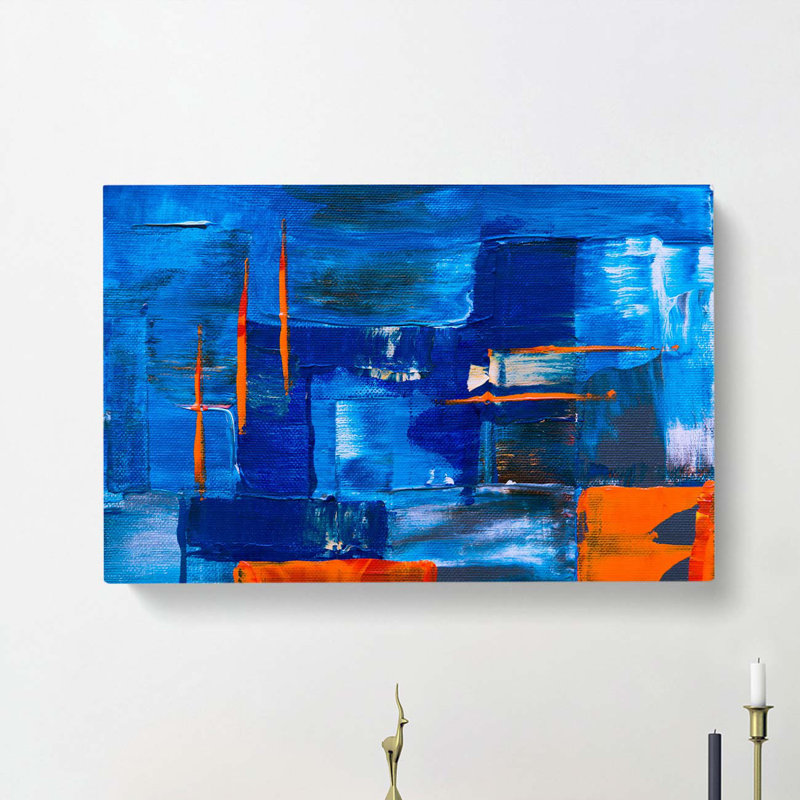 Abstract Art Painting Vol.473 by S.Johnson - Wrapped Canvas Painting, 40cm H x 60cm W x 3cm D