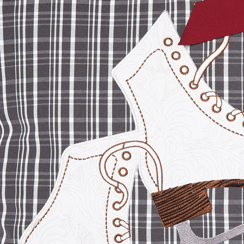 Holiday Skates Pillow