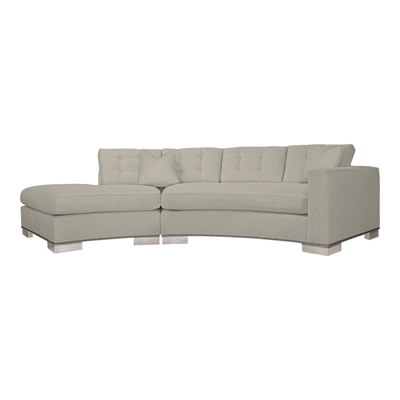 Bennett By Michael Weiss Sectional, Ian Smoke, Dove Gray
