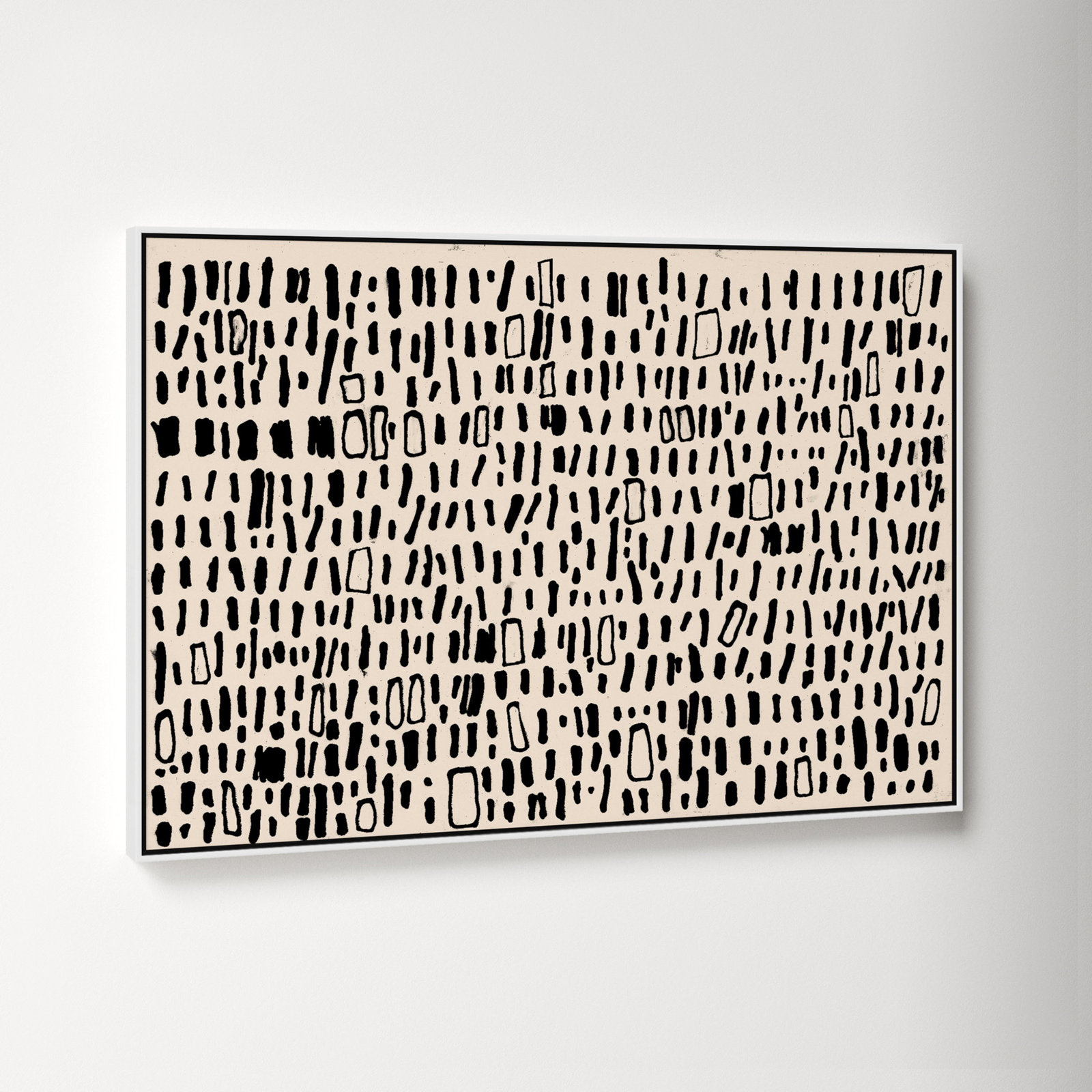 Timber Solid Wood Rectangle Acrylic Painting Print, 25.5" H x 37.5" W, White