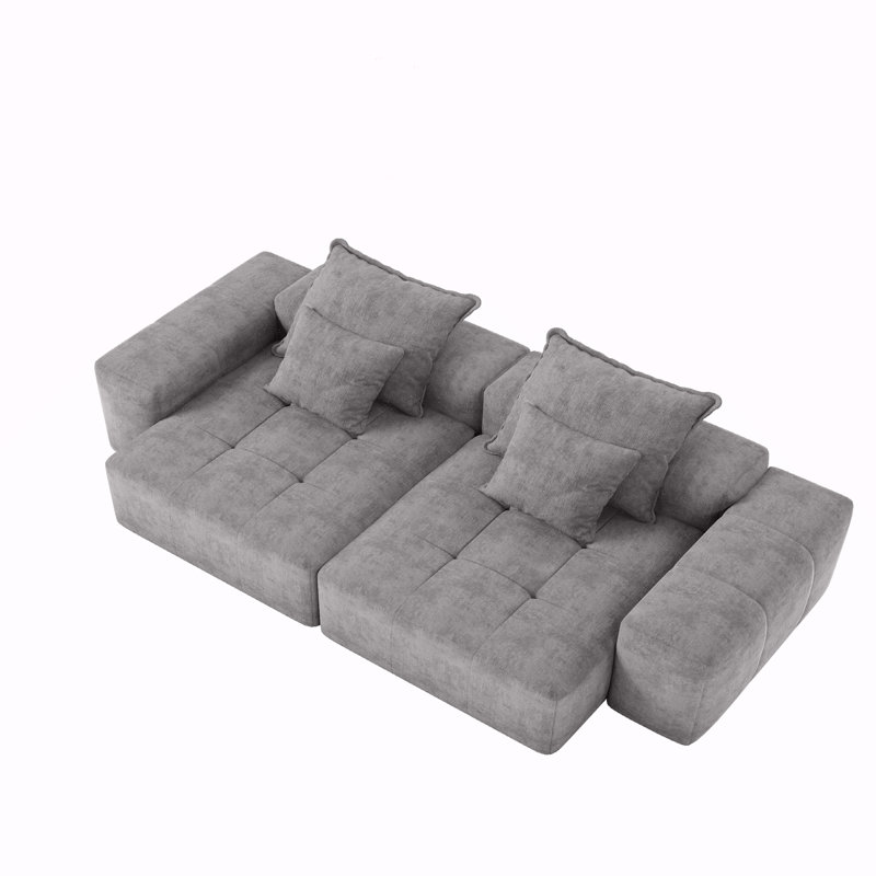 Canapé modulaire surdimensionné Modern, Gris