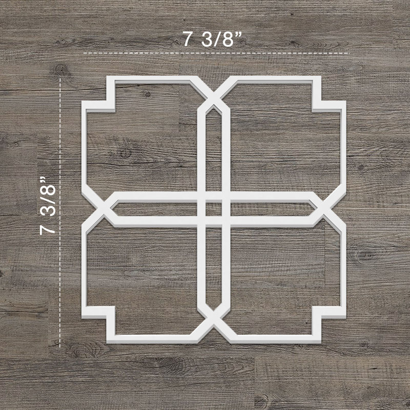 Panneaux muraux décoratifs Englewood, H 7,375 po x l 7,375 po x P 0,375 po