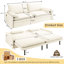 Canapé-lit escamotable 81,1 po très grand avec abattant, port USB et coussin 2 en 1-1975125210