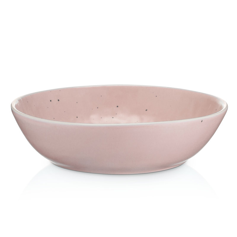 Stone Lain Elena 4-Piece Bowl Set Stoneware, Pink