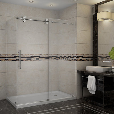Langham 60" x 77.5" Rectangle Sliding Shower enclosure