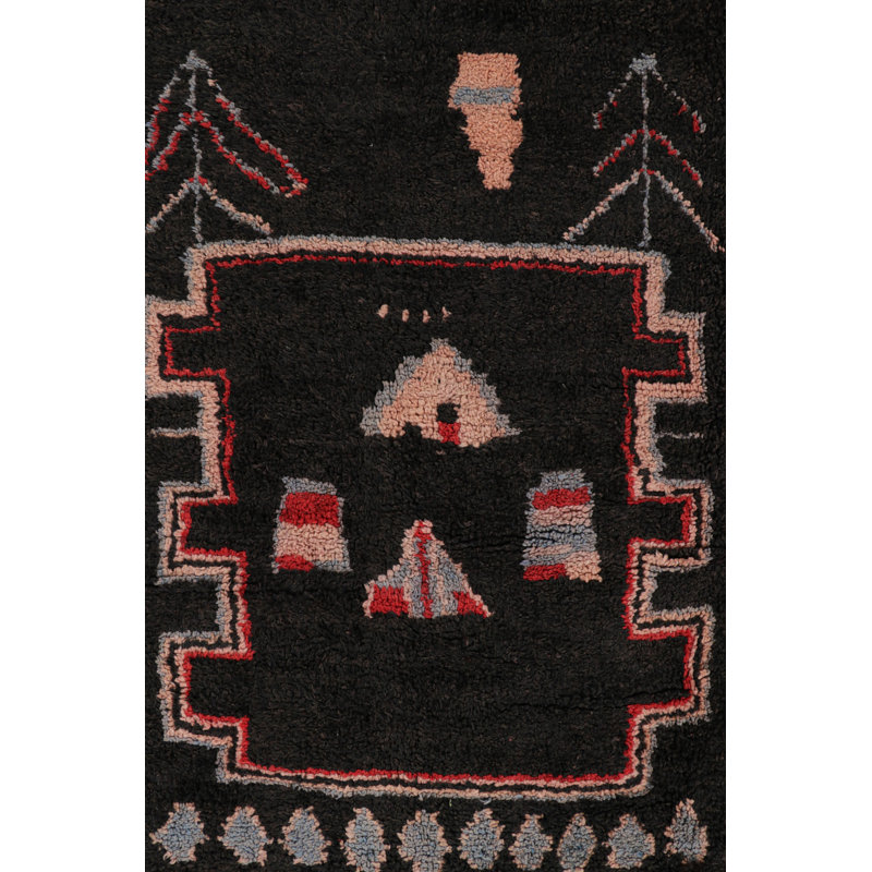 One-of-a-Kind 3'11”x10'4” Hand Knotted Area Rug