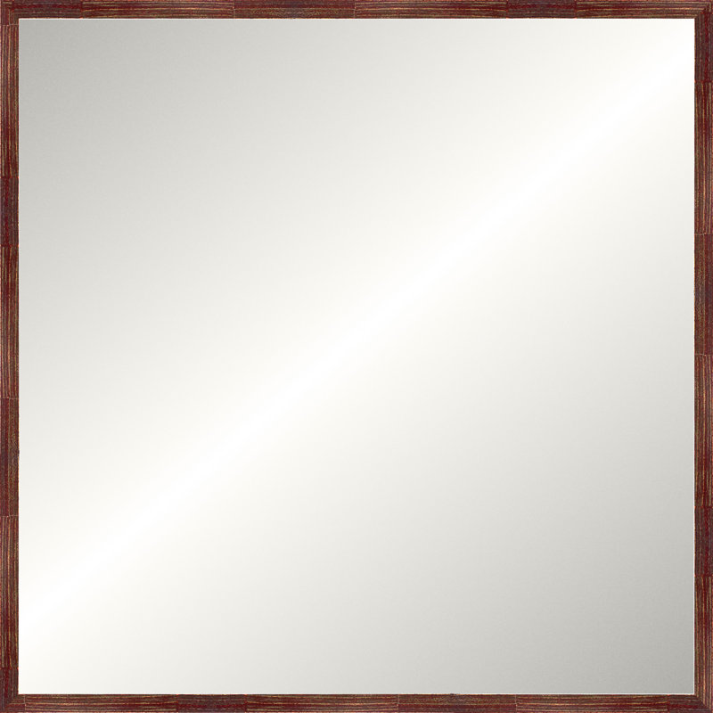 Merlot Modern Luxe Mirror, Large Square