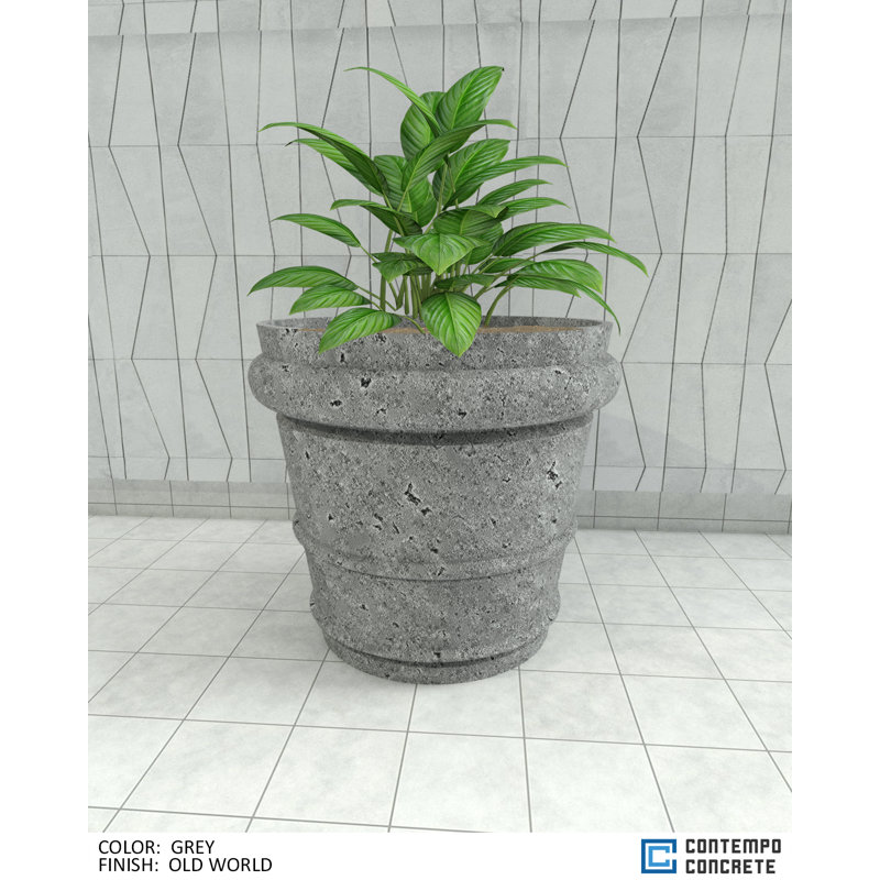 Cora Planter, Old World Gray