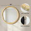 Miroir mural rond en bois massif-696575123-696575149