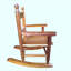 Chaise Adirondack berçante en bois massif Cateluta Dossier à lattes robuste pour le confort et la sécurité Fabriqué en bois massif-170715403