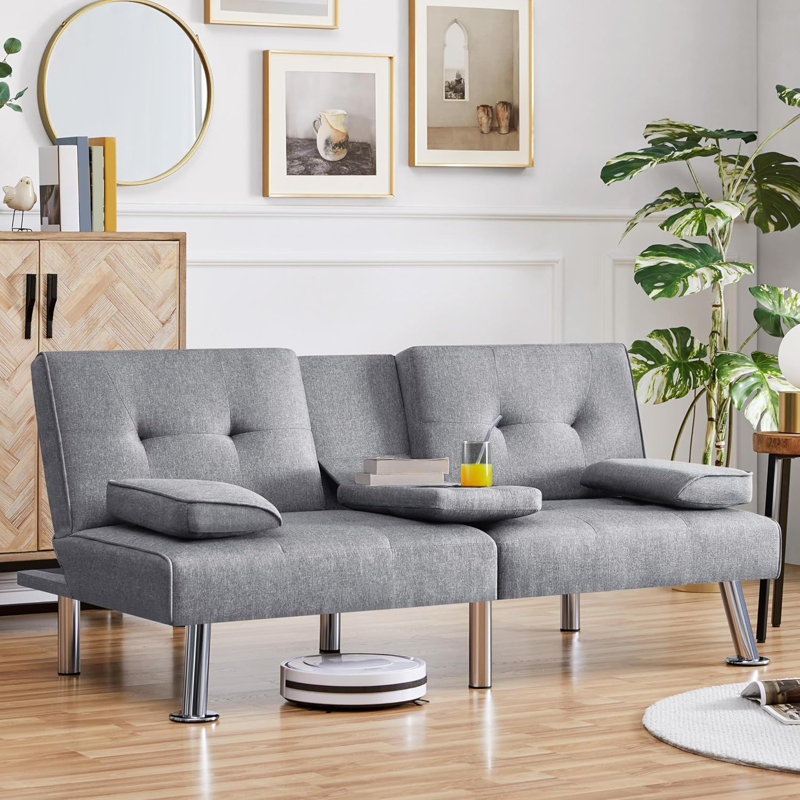 Sharida 3 Seater Sofa Bed, Gray