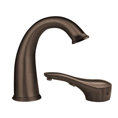 Robinet à capteur et distributeur de savon avec finition bronze huilé clair