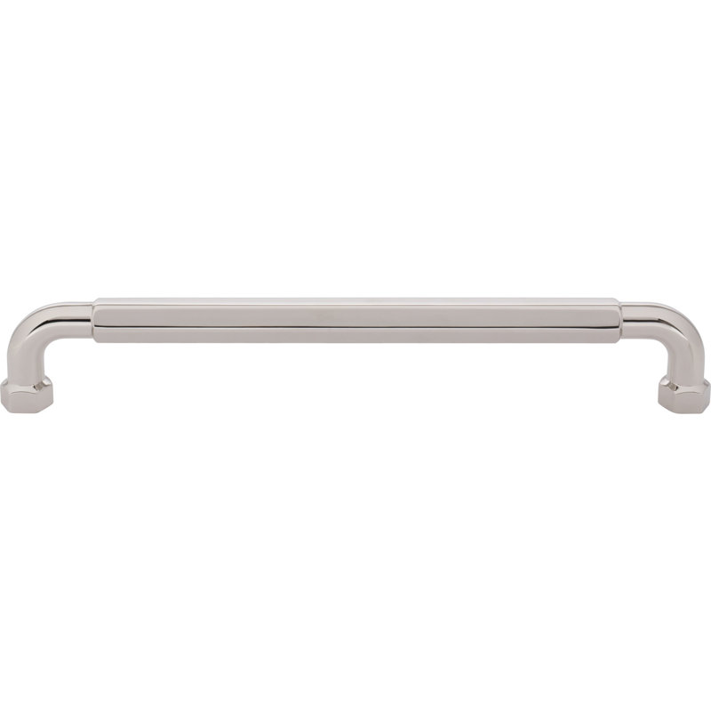Dustin Appliance Pull, Polished Nickel, 12" Center To Center