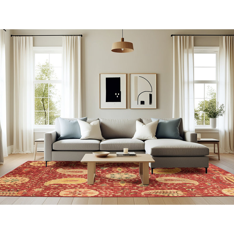 Abstract Indoor Rug, Rectangle 6' x 9'