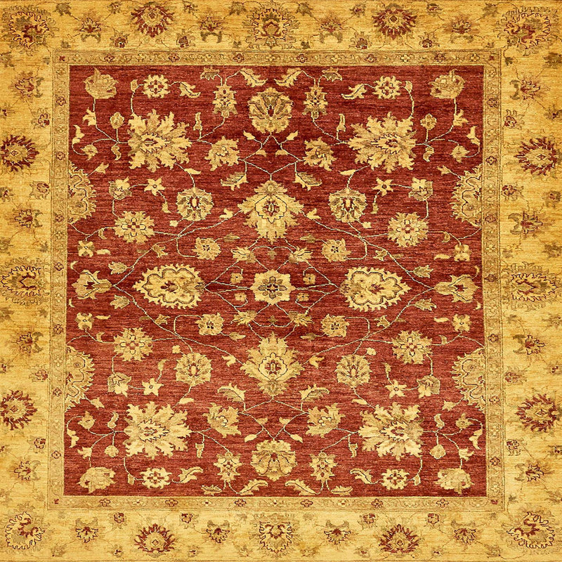 Abstract Indoor Rug, Square 6'